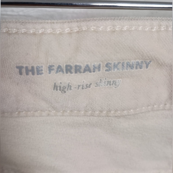 AG Adriano Goldschmied The High Rise Farrah Skinny in Blush Velour Size 30 - Picture 6 of 8